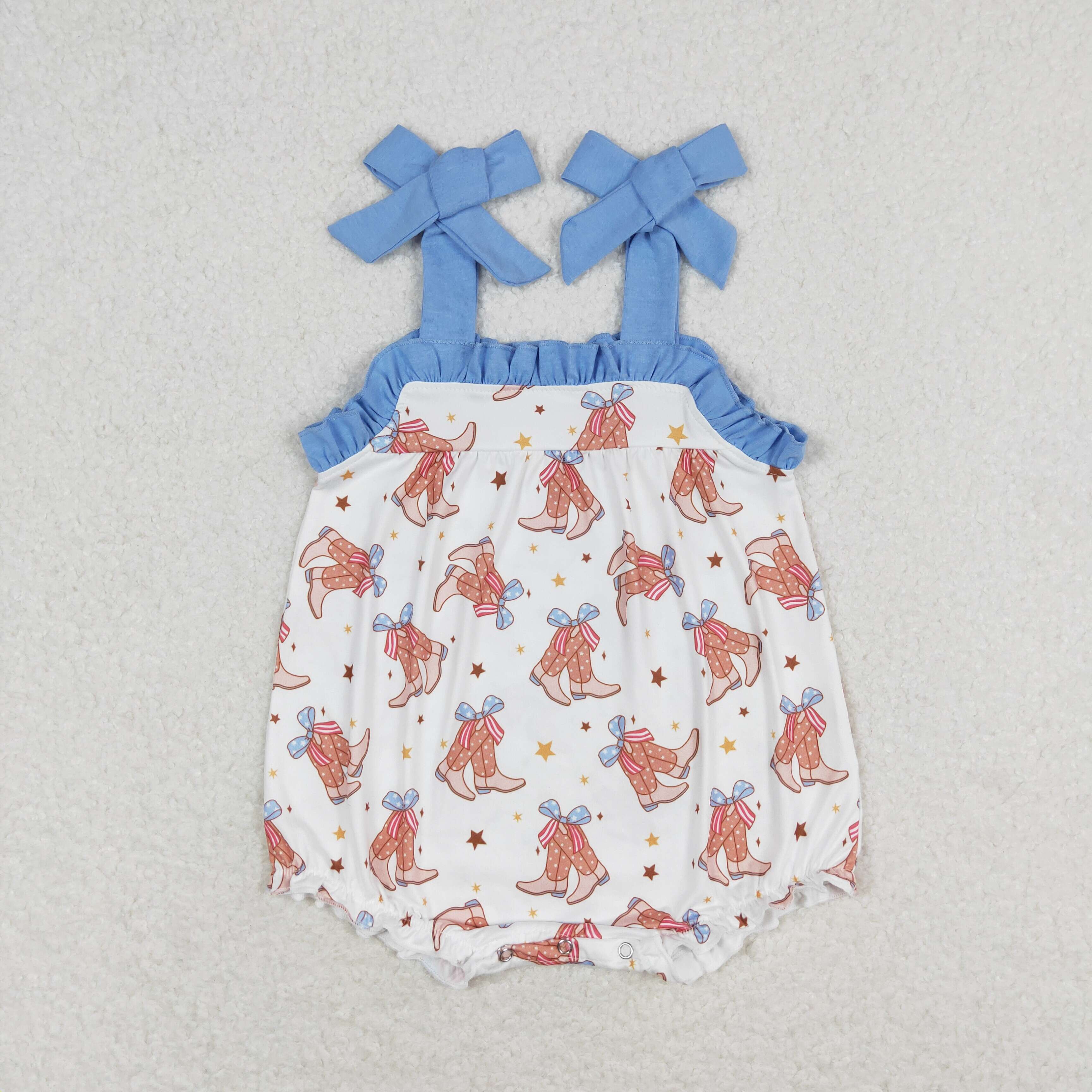 Boots & Bows Bubble Romper